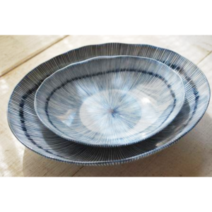 Mino ware: Medium ellipse plate