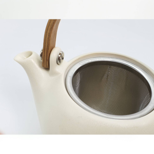 Miyama: Craftsman-made tea pot White