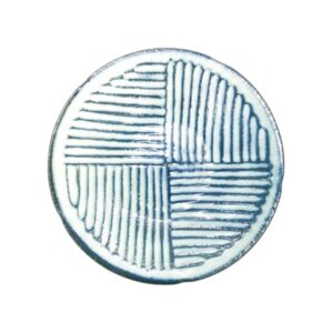 Mino ware Plate 22cm: Kohiki Stripe
