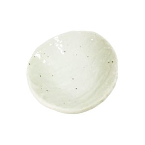 Mino ware plate 13,5cm: Fumon White