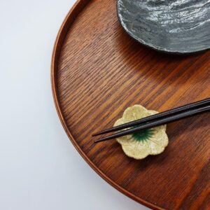 Mino ware: Sakura chopsticks rest kiseto