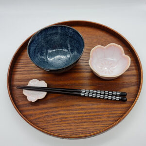 Mino ware: Sakura chopsticks rest pink