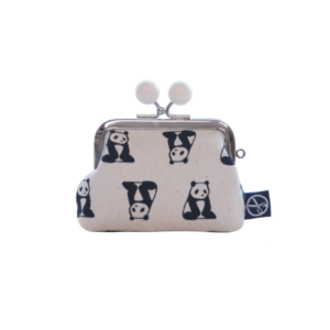 Gamaguchi pouch with a clasp: Panda SS