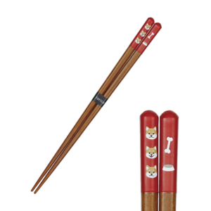 Wakasa lacquered chopsticks: Shiba inu Red