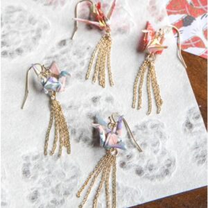 Sakura: Origami earrings