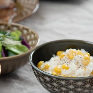 Mino ware Rice bowl: Asa Olive