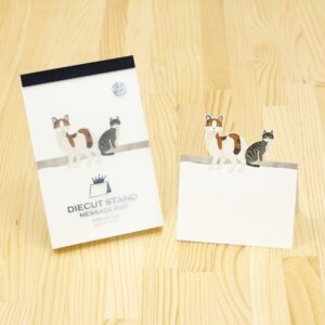 Standing message pad: Cats