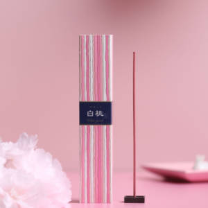 Japanese incense with a stand: Hakuto Momo