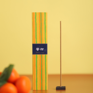 Japanese incense with a stand: Mikan Orange