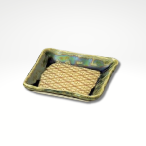 Mino ware plate: Meimei Hishi