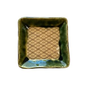 Mino ware plate: Meimei Hishi