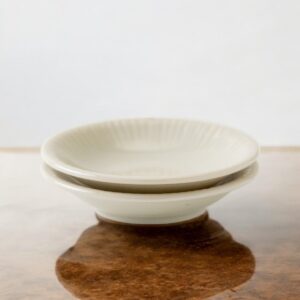 Mino ware Plate 9.5cm: Roka White