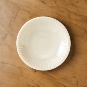 Mino ware Plate 9.5cm: Roka White