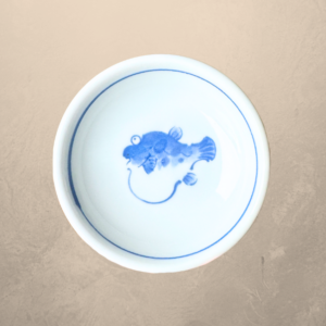 Mino ware Plate 9.0cm: Fugu