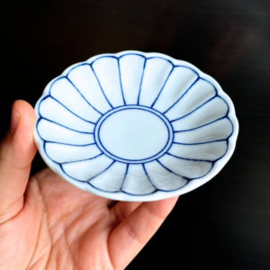 Mino ware Plate 9.8cm: Kiku (B grade)