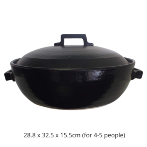 PRE ORDER: Elegant Banko-ware Donabe Black 28.8cm