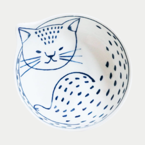 Hasami ware: Cat bowl Bengal 14cm