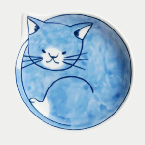 Hasami ware: Cat bowl Tetsu 14cm