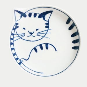 Hasami ware: Cat bowl Tora 14cm