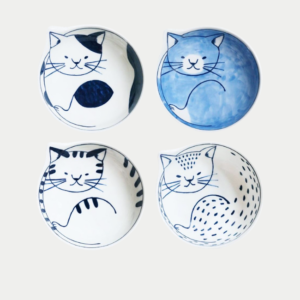 Hasami ware: Cat bowl Buchi 14cm