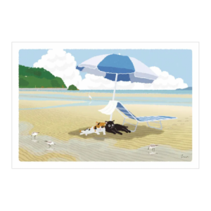Postkort/Card: Stille strand