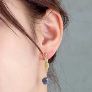Pastell Tulipanøredobber/Pastel Tulip Earrings: Blå/Blue (titanium post)