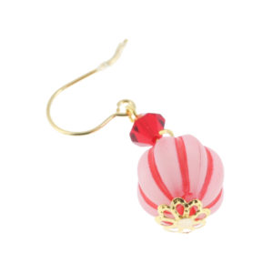 Sukkertøy-inspirert/Candy motif earrings: Rødt/Red