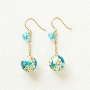 Øredobber/Earrings: Tensha Blue/Blå