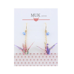 Øredobber/Earrings: Origami Tsuru Lilla/Purple