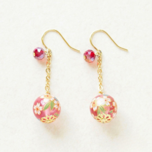 Øredobber/Earrings: Tensha Rosa/Pink