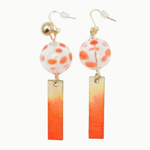 Øredobber/Earrings: Furin Orange