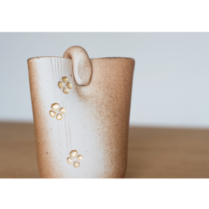 Shigaraki mini vase: Sibori