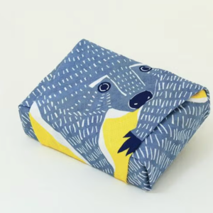 Handmade Furoshiki cloth: Katakata Bear