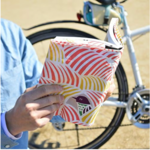 Handmade Furoshiki cloth: Katakata cat Pink