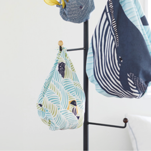 Handmade Furoshiki cloth: Katakata cat Blue