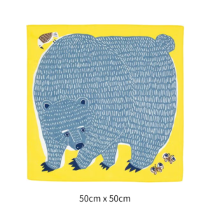 Handmade Furoshiki cloth: Katakata Bear