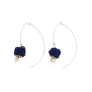 MIzuhiki motif øredobber/earrings: Blå/Blue