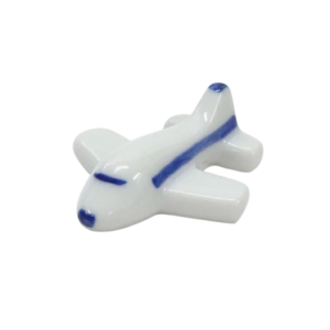 Blå fly spisepinneholder / Blue Airplane Chopstick Rest
